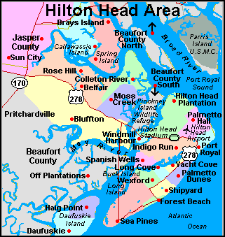 Hilton Head Island South Carolina Real Estate Map
